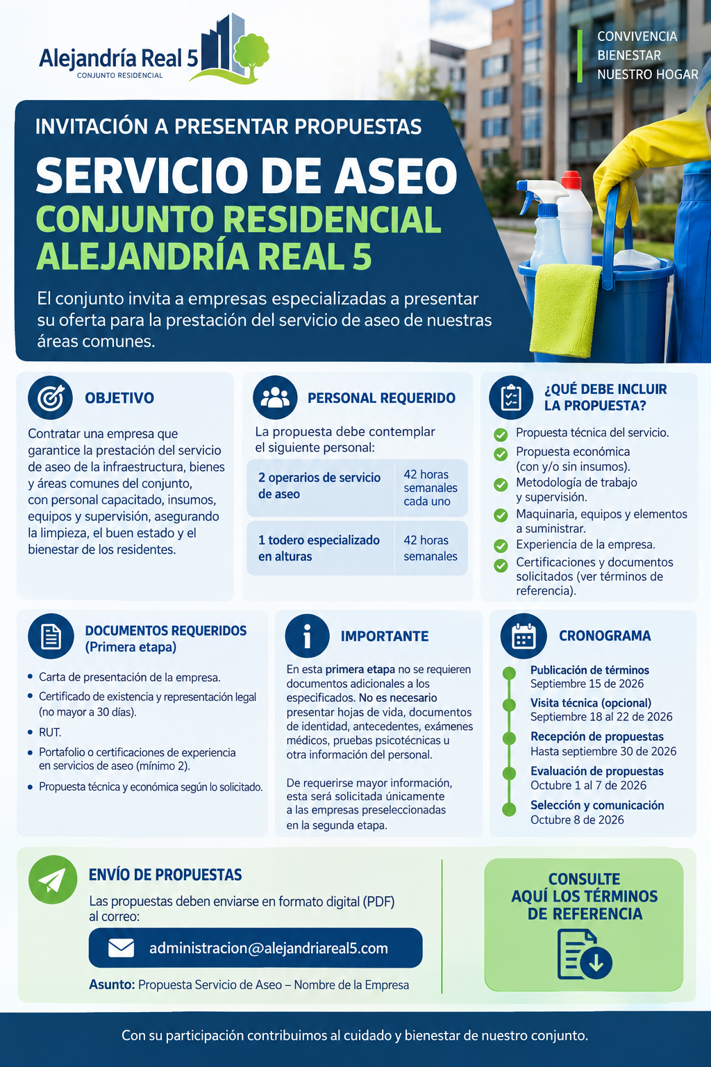 CONVOCATORIA EMPRESAS DE ASEO